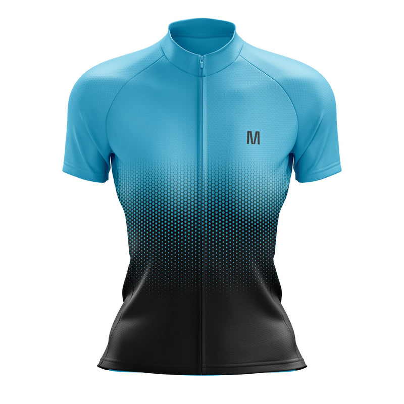 Women's Blue Gradient Cycling Jersey or Shorts