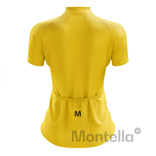 Women's Yellow Cycling Jersey