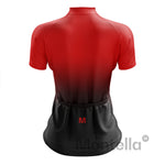 Women's Red Gradient Cycling Jersey or Shorts