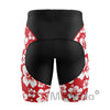 Men's Hibiscus Flower Padded Cycling Shorts