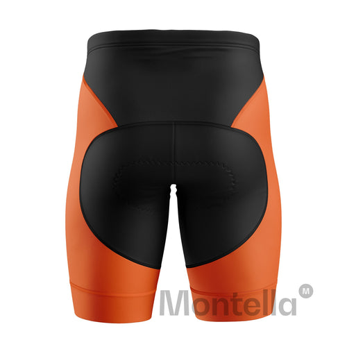 Women Orange Cycling Shorts