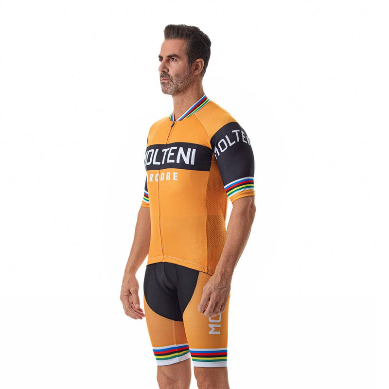 Molteni Orange Retro Cycling Jersey or Bib Shorts