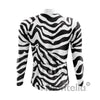 Men's White Animal Long Sleeve Cycling Jersey