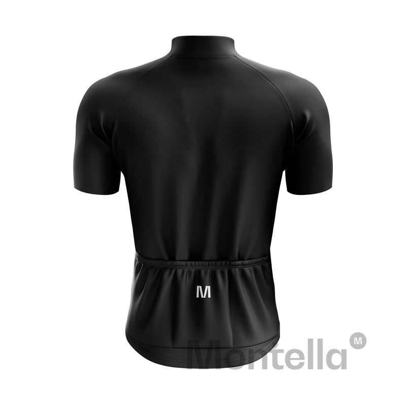 Men's Black Cycling Jersey