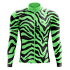 Men's Green Animal Long Sleeve Cycling Jersey