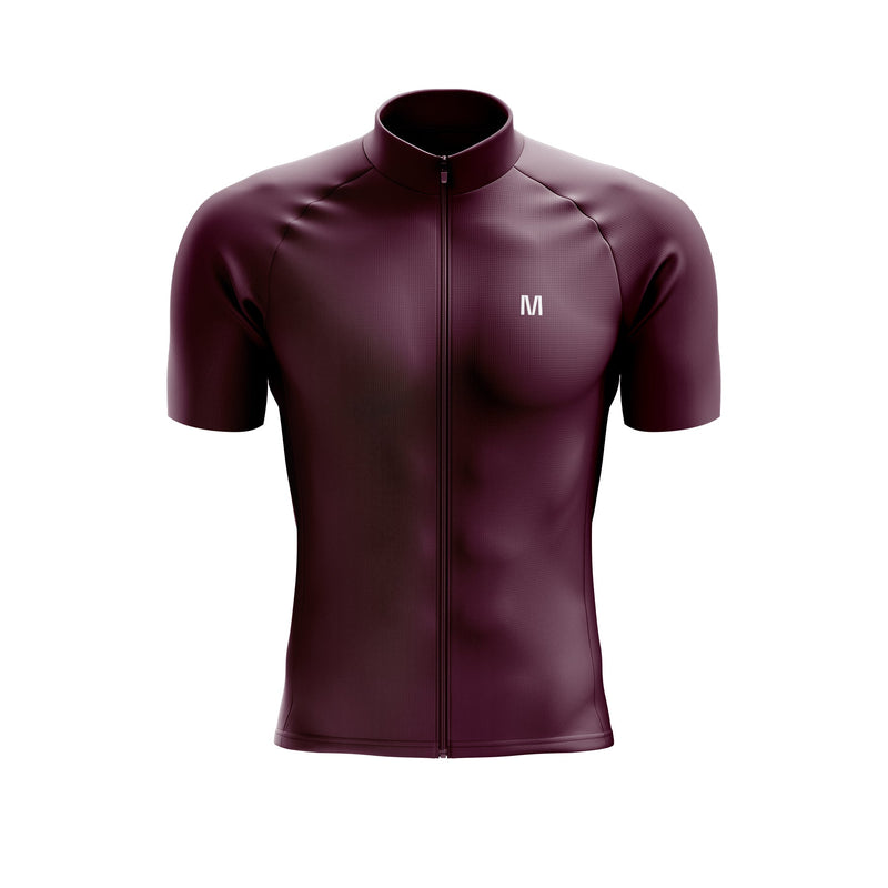 Men's Burgundy Cycling Jersey or Bib Shorts