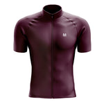 Men's Burgundy Cycling Jersey