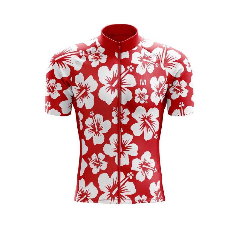 Men's Hibiscus Flower Cycling Jersey or Bib Shorts