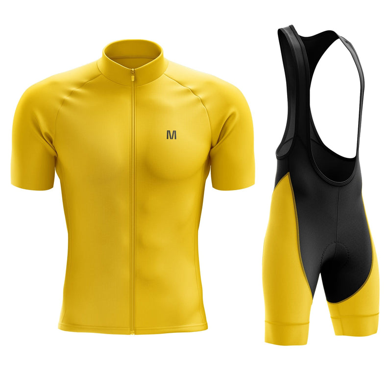 Men's Yellow Cycling Jersey or Bib Shorts