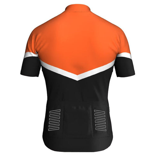 Oranje fietsjersey voor heren