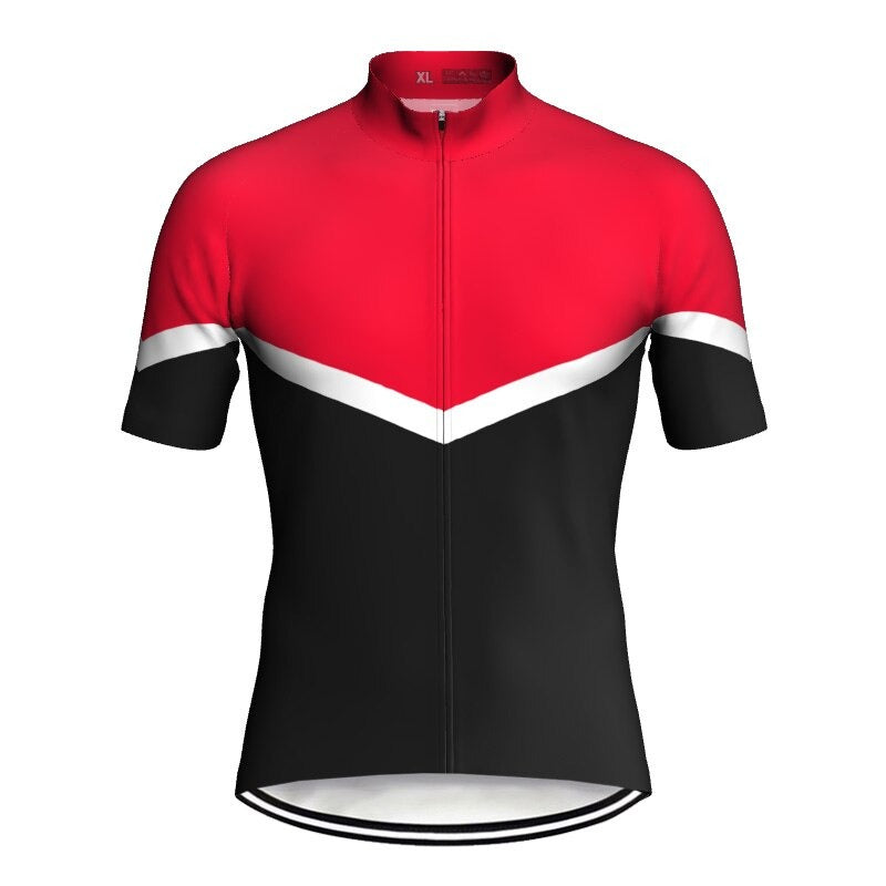 Maillot cycliste rouge pour hommes