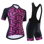 Women's Purple Cycling Jersey or Bibs