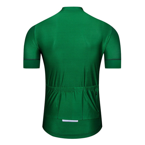 Groene kleur intense fietsjersey