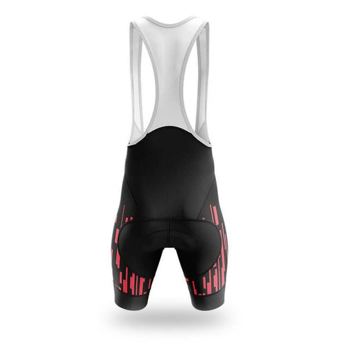 Montella Cycling Men's Red Lines Cycling Bib Shorts