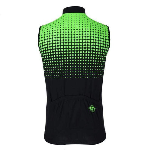 top-cycling-wear Men's Sleeveless Hi Vis Cycling Jersey