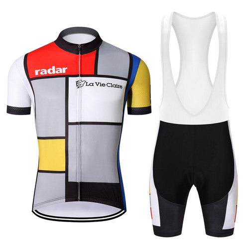 Montella Cycling Bibs La vie Claire Retro Cycling Bib Shorts