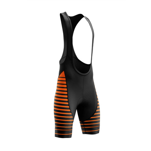 Montella Cycling Men's Orange Line Cycling Bib Shorts