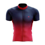 Montella Cycling Men SS Jersey Men's Blue Red Gradient Cycling Jersey