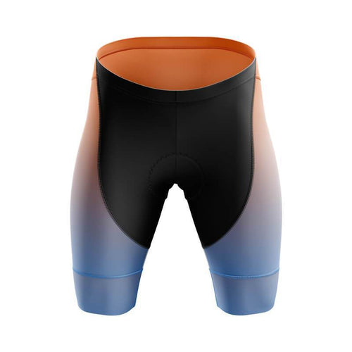 Montella Cycling Orange Gradient Men's Gel Padded Cycling Shorts