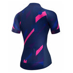 Maglia ciclistica delle linee blu femminili