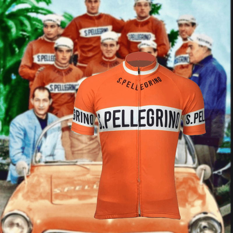 Men's San Pellegrino Retro Long Sleeve Cycling Jersey