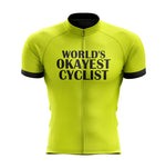 top-cycling-wear Men SS Jersey World's Okayest Cyclist Yellow Jersey