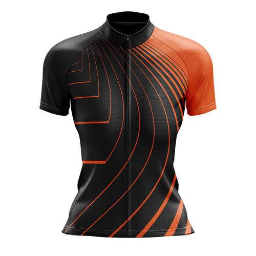 Montella Cycling Women's Orange and Black Cycling Jersey