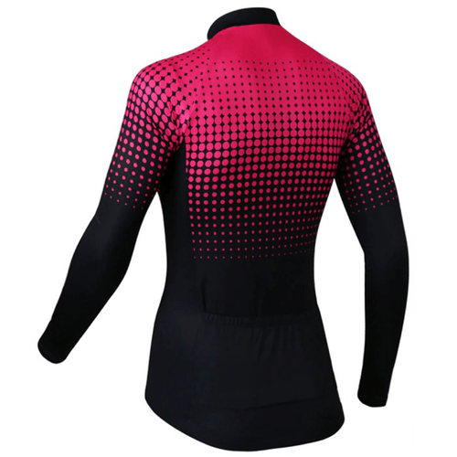 Montella Cycling Long Sleeve Women's Pink Gradient Long Sleeve Jersey